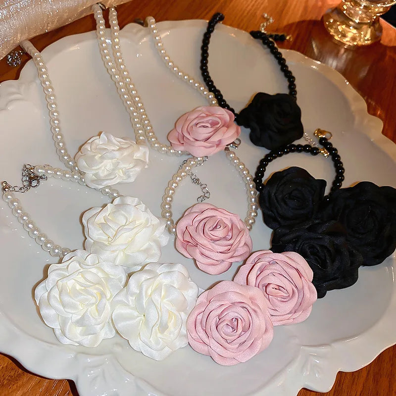 SHIREEN Flower Jewelry Collection — Necklaces, Bracelets & Earrings