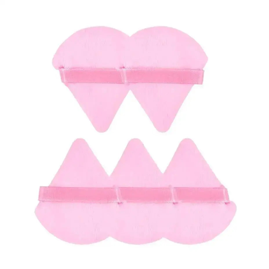 SHIREEN Triangle Makeup Powder Puff Set - 3, 5 or 6 Pieces