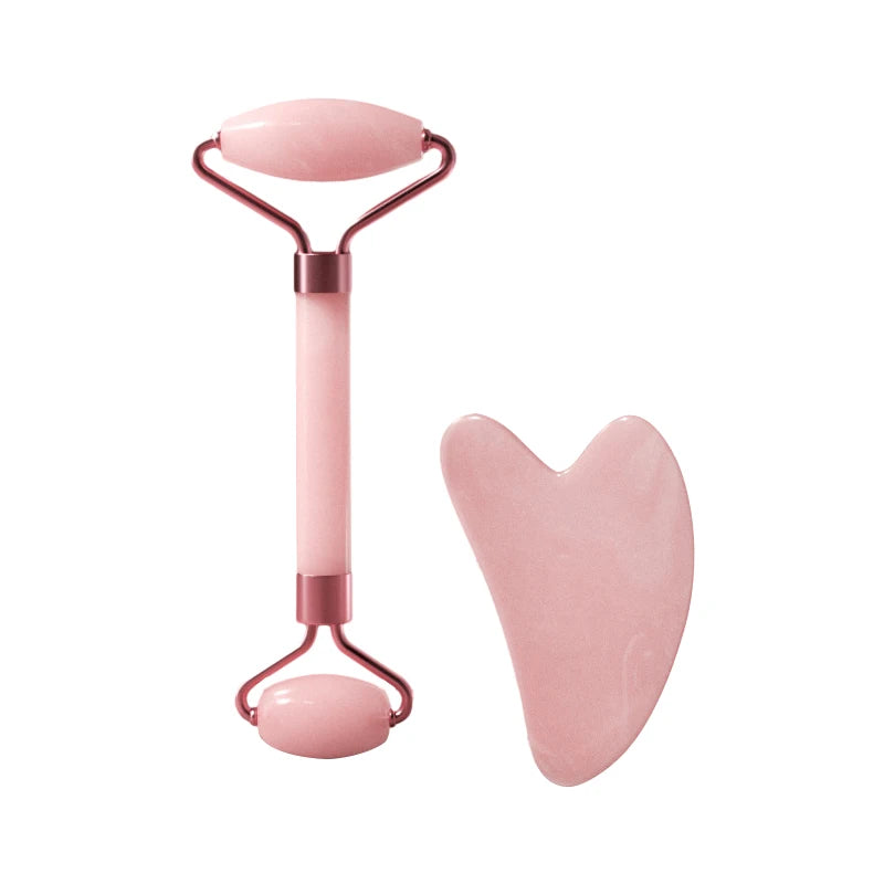 SHIREEN Dual-Ended Facial Roller & Gua Sha Massage Set