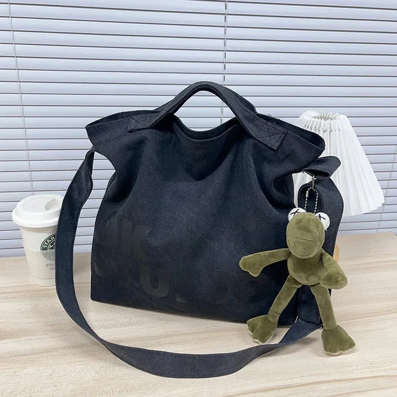 SHIREEN Washed Canvas Shoulder Bag - Large Everyday Tote