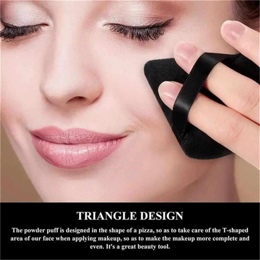 SHIREEN Triangle Makeup Powder Puff Set - 3, 5 or 6 Pieces