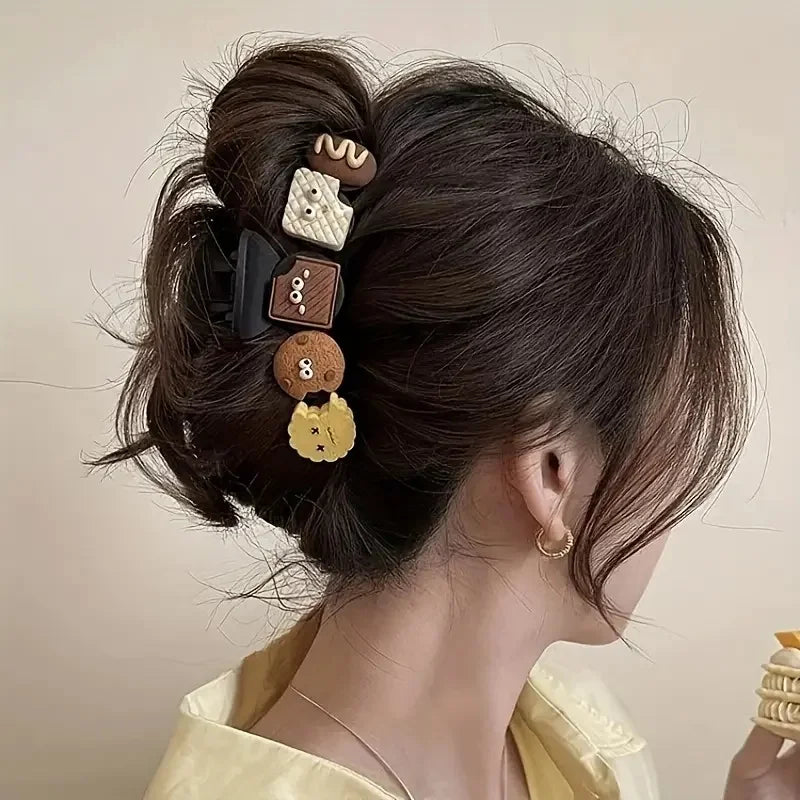 SHIREEN Elegant Wavy Hair Claw Clip Set (4 PCS)