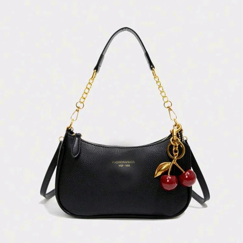 SHIREEN Elegant Cherry Charm Shoulder Bag