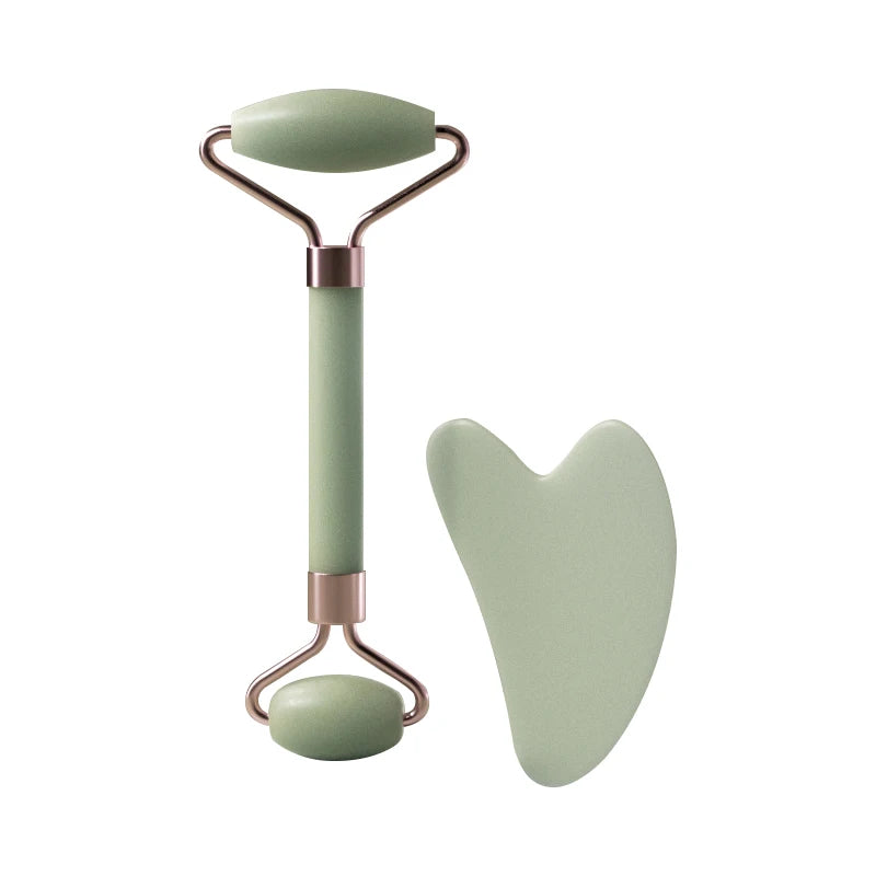SHIREEN Dual-Ended Facial Roller & Gua Sha Massage Set