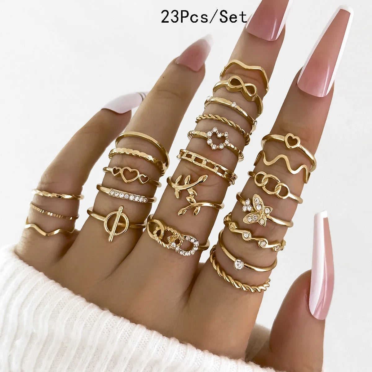 SHIREEN Luxe Gold Ring Set