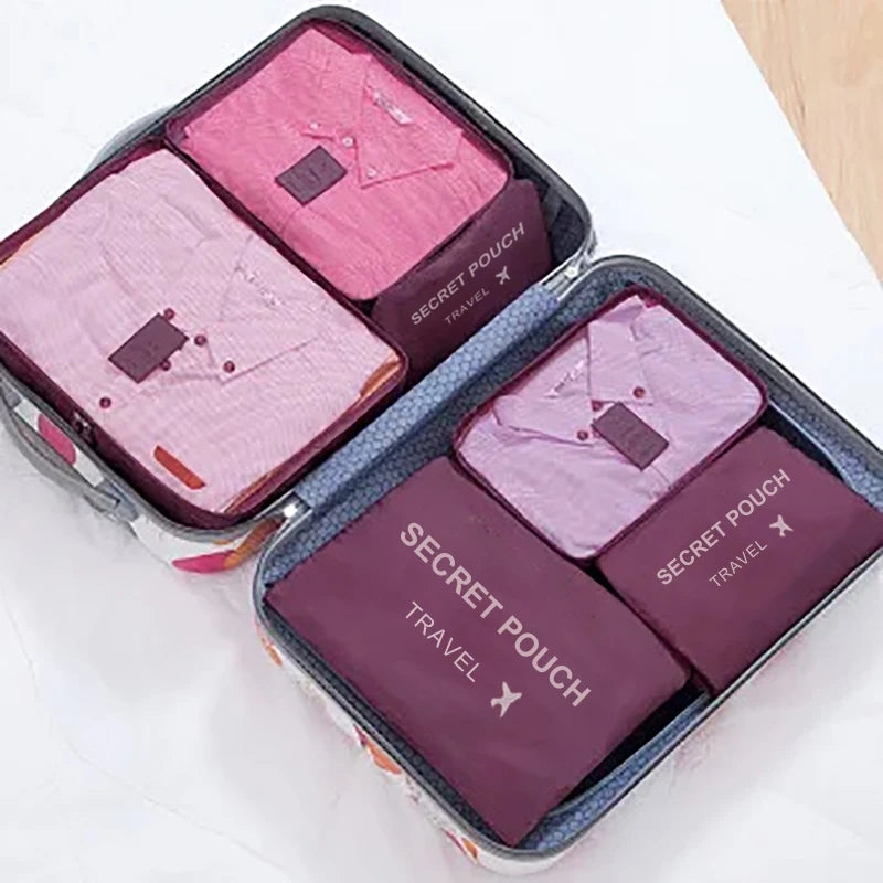 SHIREEN 6-Piece Travel Packing Cube Organizer Set