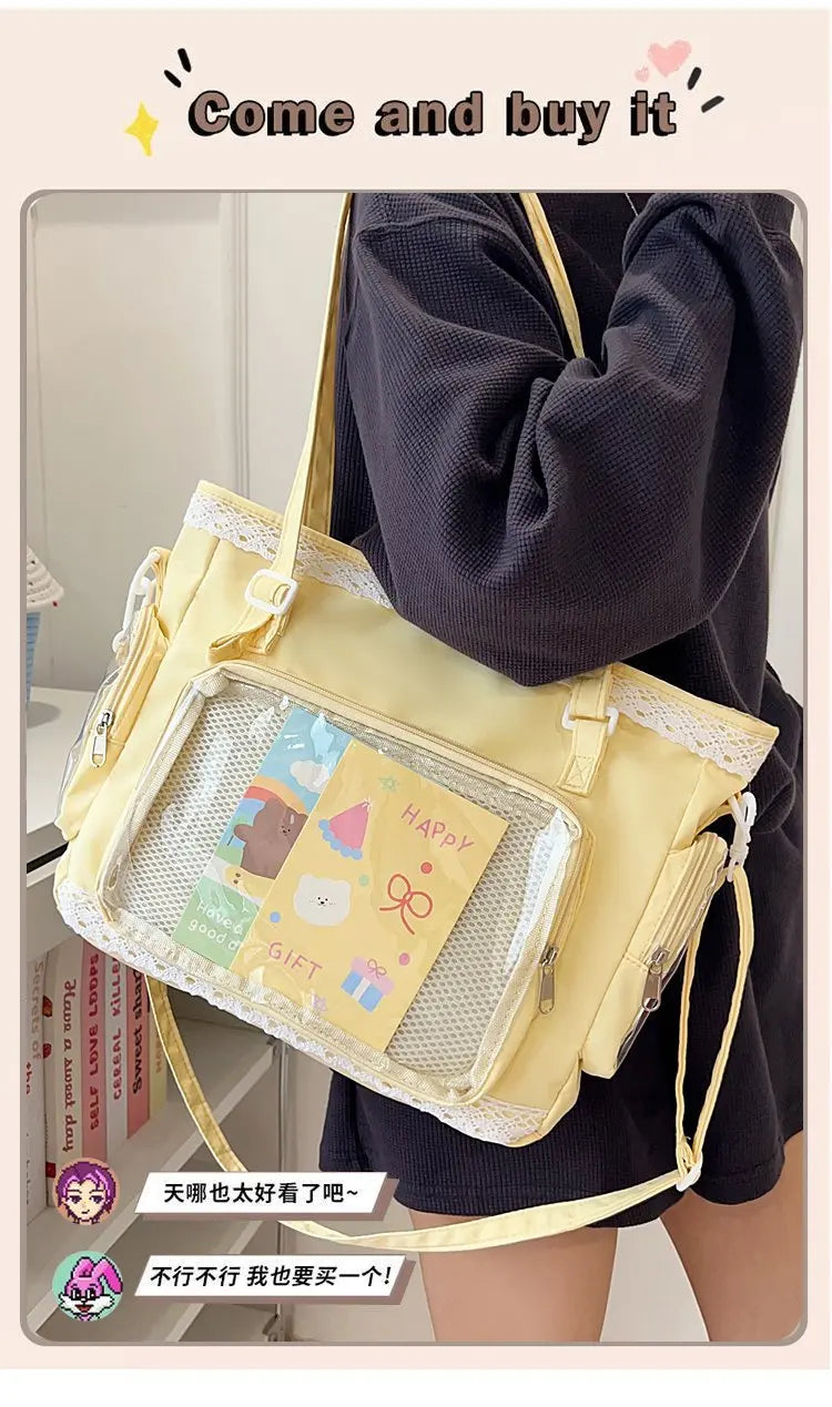 SHIREEN Kawaii Transparent Crossbody Bag