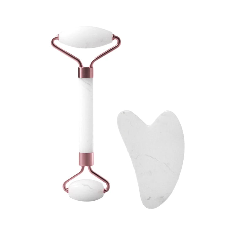 SHIREEN Dual-Ended Facial Roller & Gua Sha Massage Set