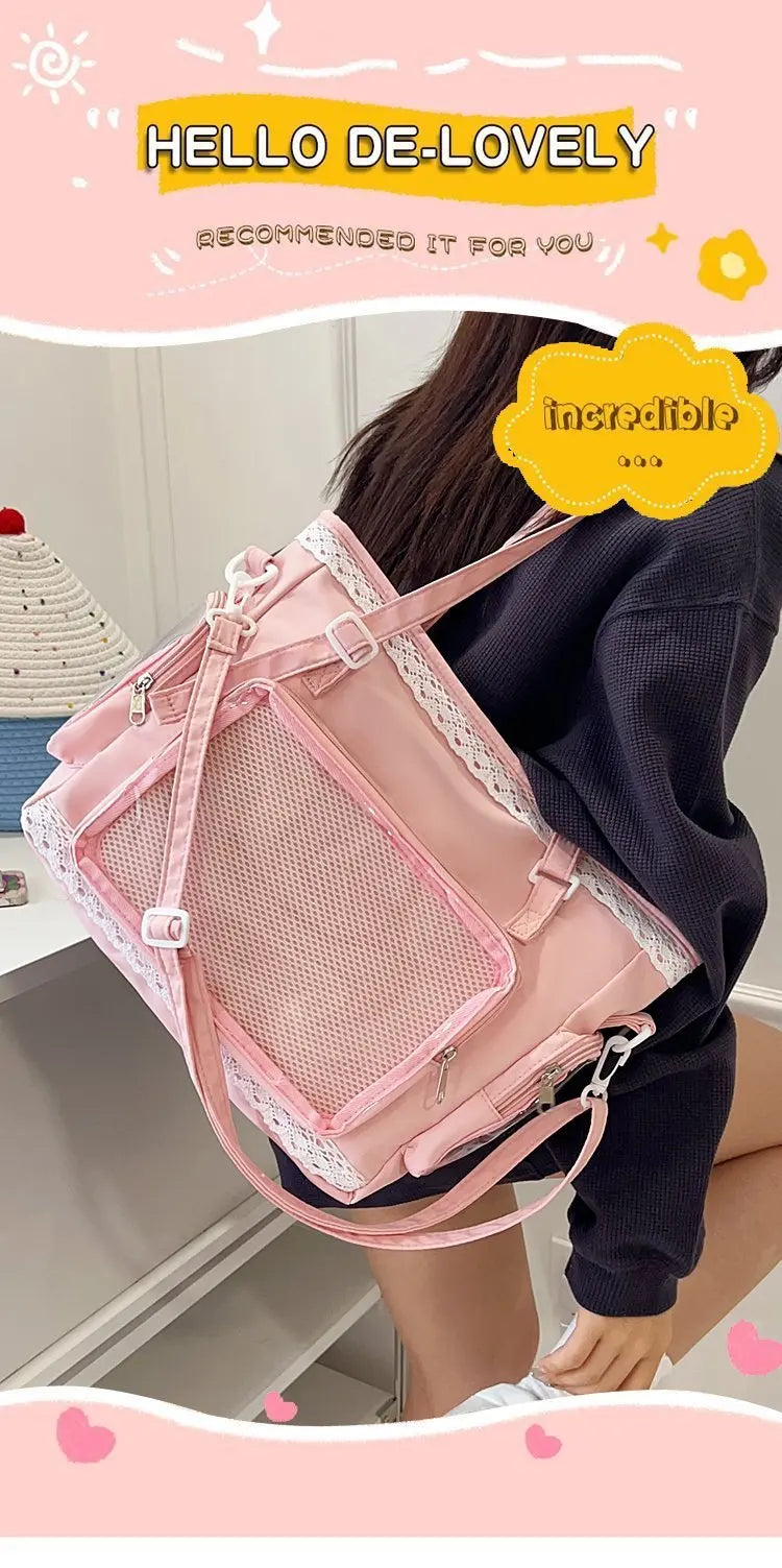 SHIREEN Kawaii Transparent Crossbody Bag