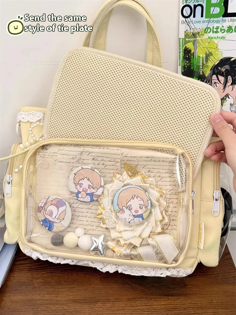 SHIREEN Kawaii Transparent Crossbody Bag