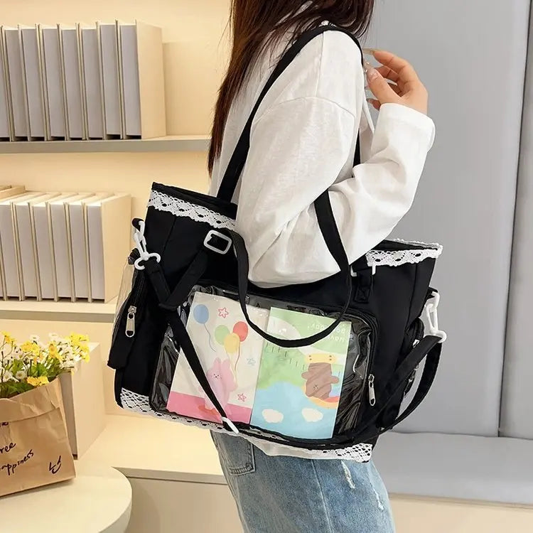 SHIREEN Kawaii Transparent Crossbody Bag