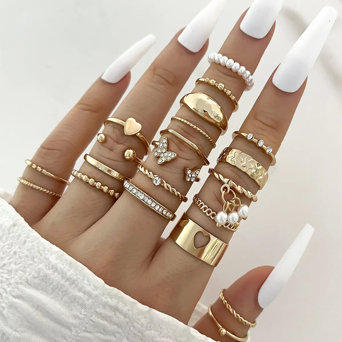 SHIREEN Luxe Gold Ring Set