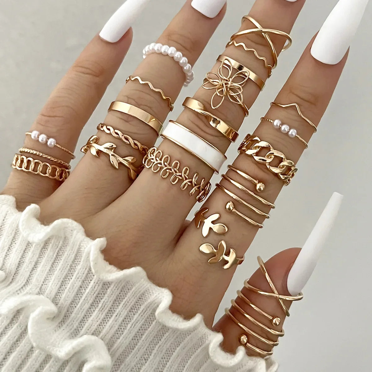 SHIREEN Luxe Gold Ring Set