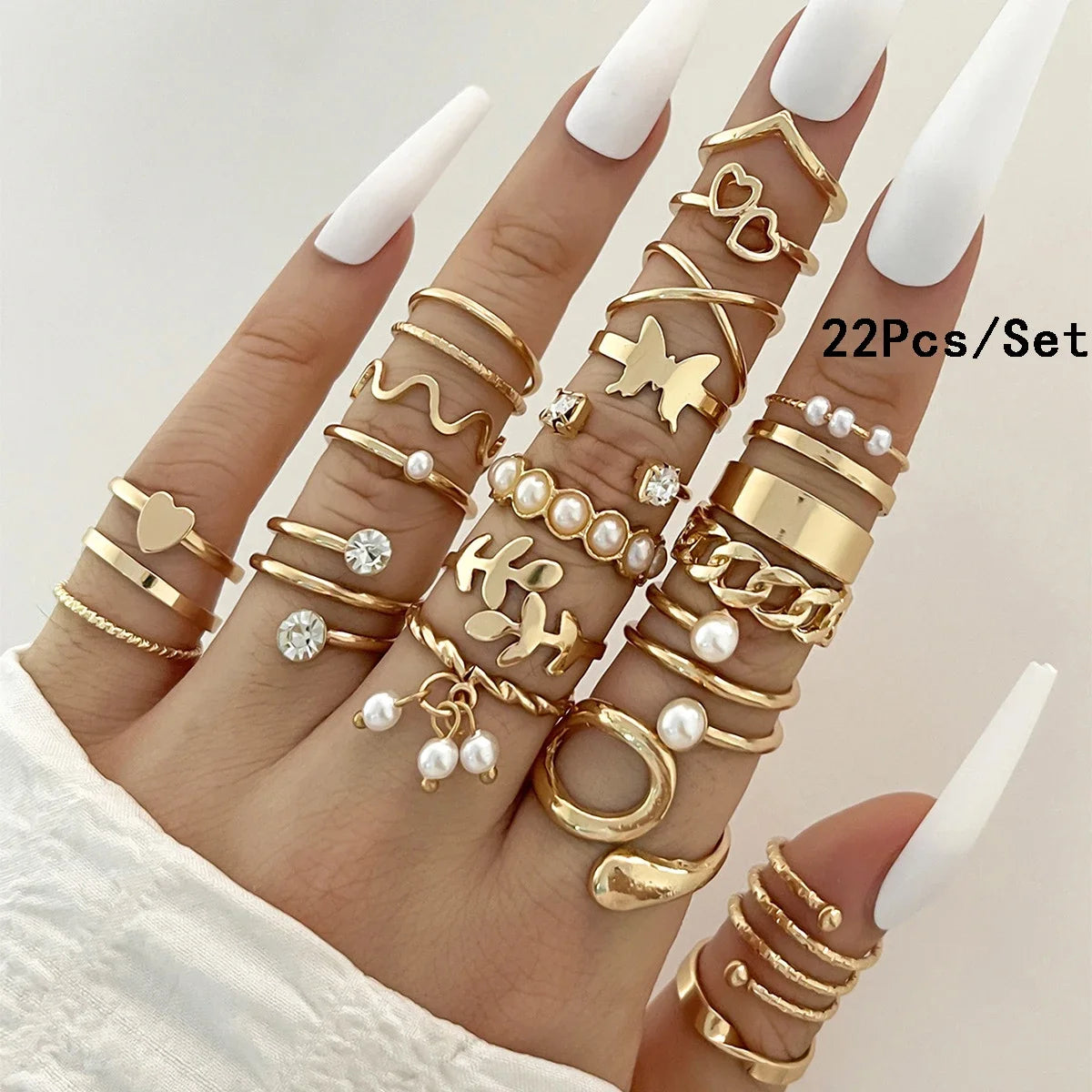 SHIREEN Luxe Gold Ring Set