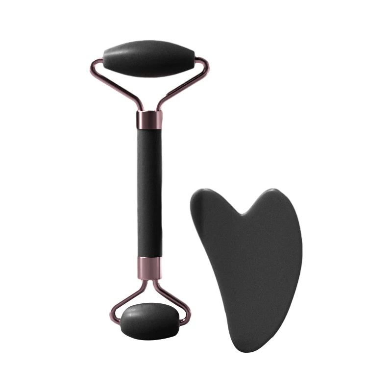 SHIREEN Dual-Ended Facial Roller & Gua Sha Massage Set