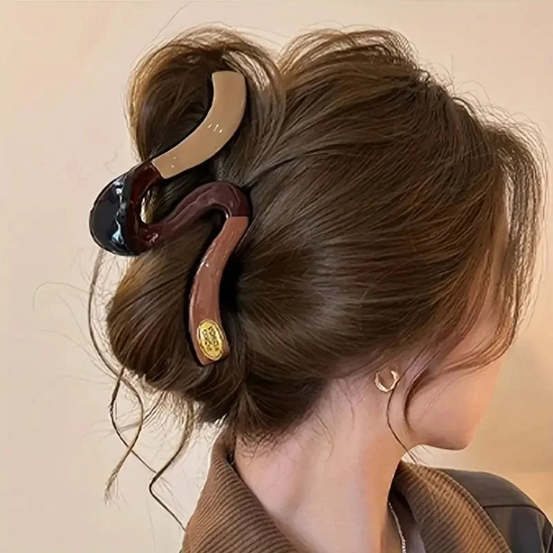 SHIREEN Elegant Wavy Hair Claw Clip Set (4 PCS)