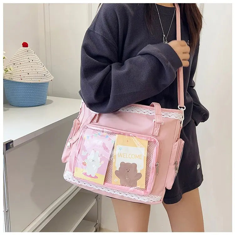 SHIREEN Kawaii Transparent Crossbody Bag