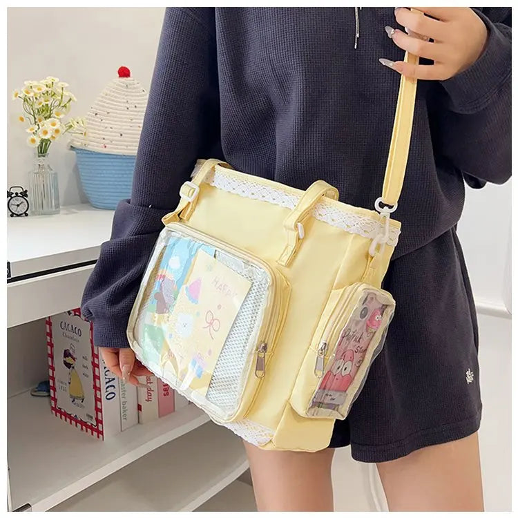 SHIREEN Kawaii Transparent Crossbody Bag
