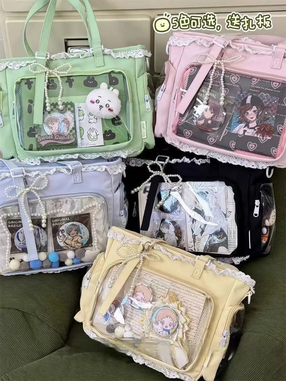 SHIREEN Kawaii Transparent Crossbody Bag
