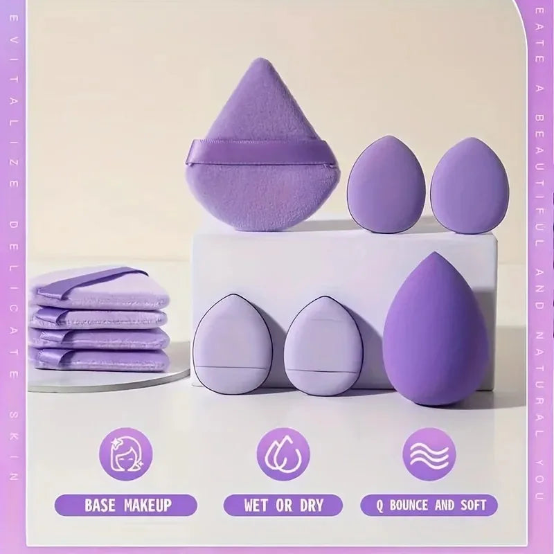 SHIREEN Flawless Finish Makeup Sponge Collection (12 PCS)