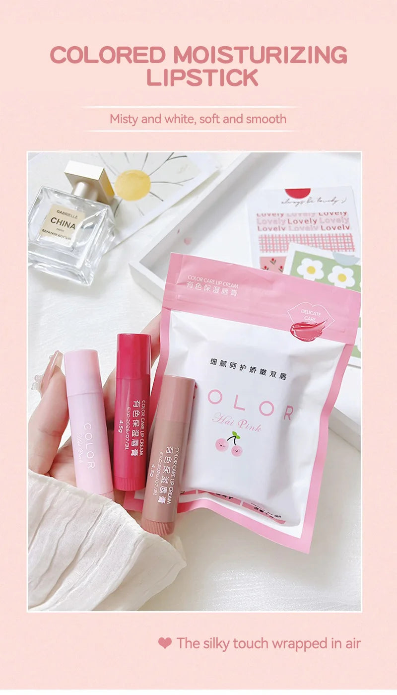 SHIREEN 3-Piece Tinted Moisturizing Lip Balm Set