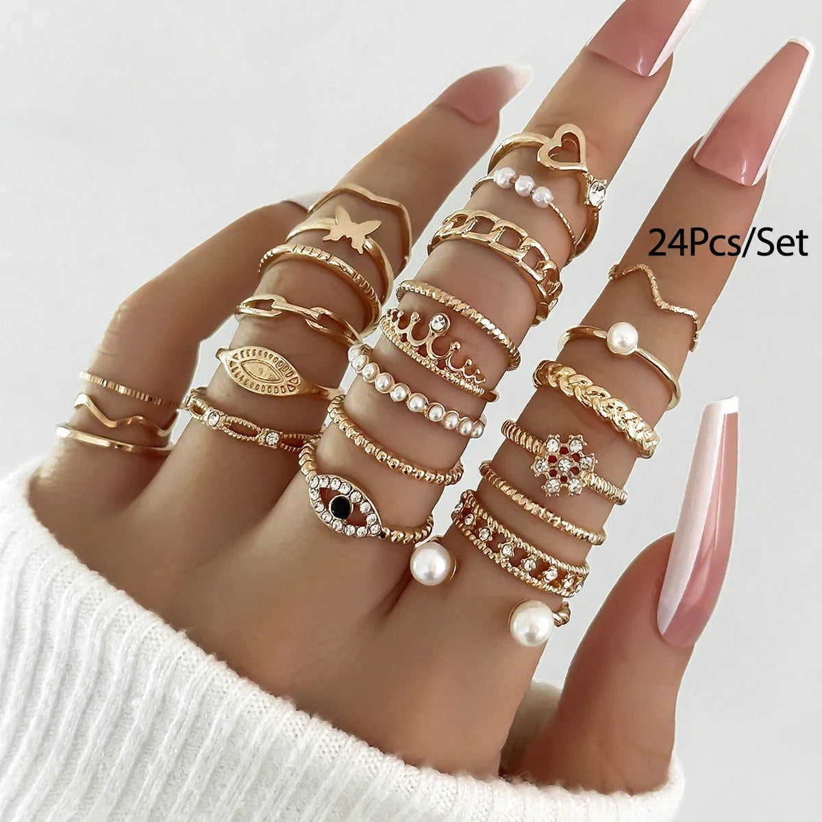 SHIREEN Luxe Gold Ring Set
