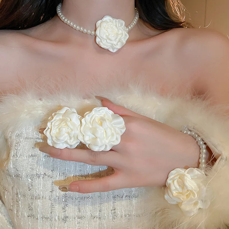SHIREEN Flower Jewelry Collection — Necklaces, Bracelets & Earrings