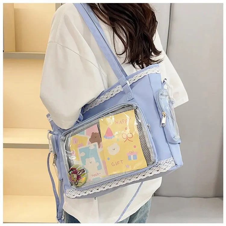 SHIREEN Kawaii Transparent Crossbody Bag