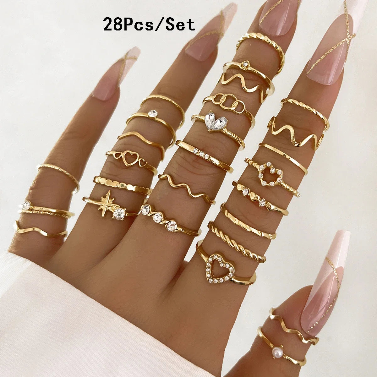 SHIREEN Luxe Gold Ring Set
