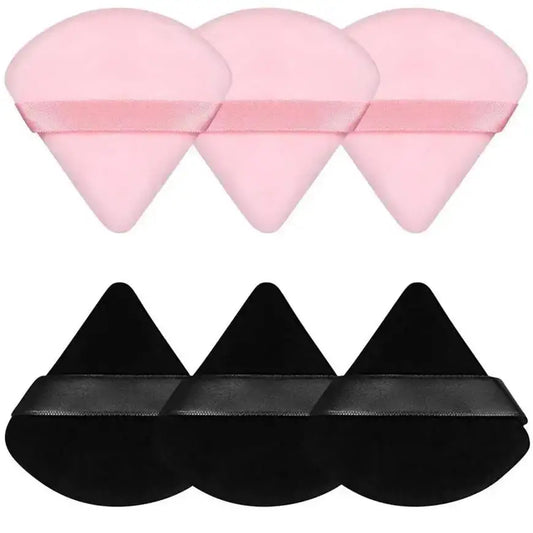 SHIREEN Triangle Makeup Powder Puff Set - 3, 5 or 6 Pieces