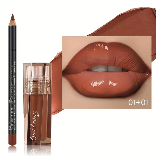 SHIREEN Hydrating Lip Gloss & Lip Liner Kit