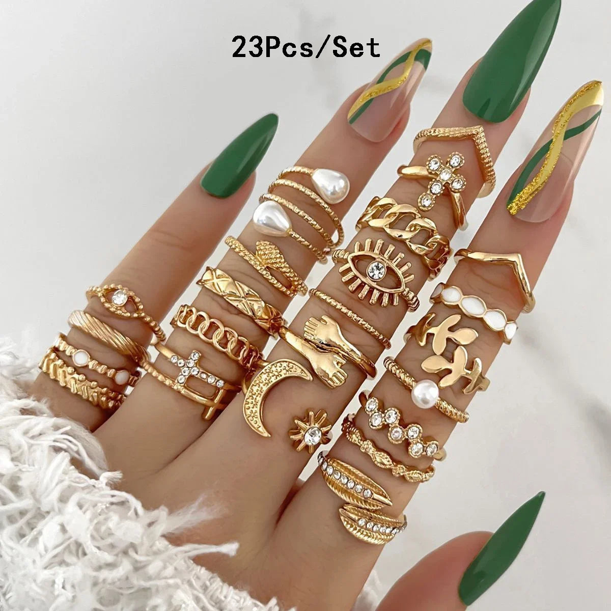 SHIREEN Luxe Gold Ring Set