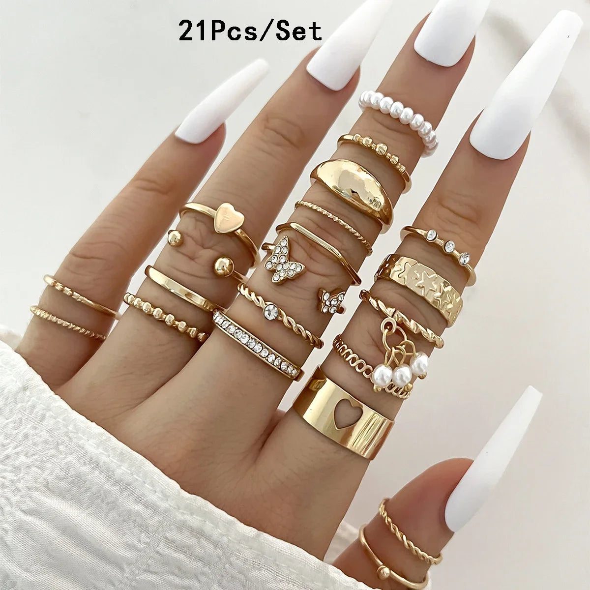 SHIREEN Luxe Gold Ring Set