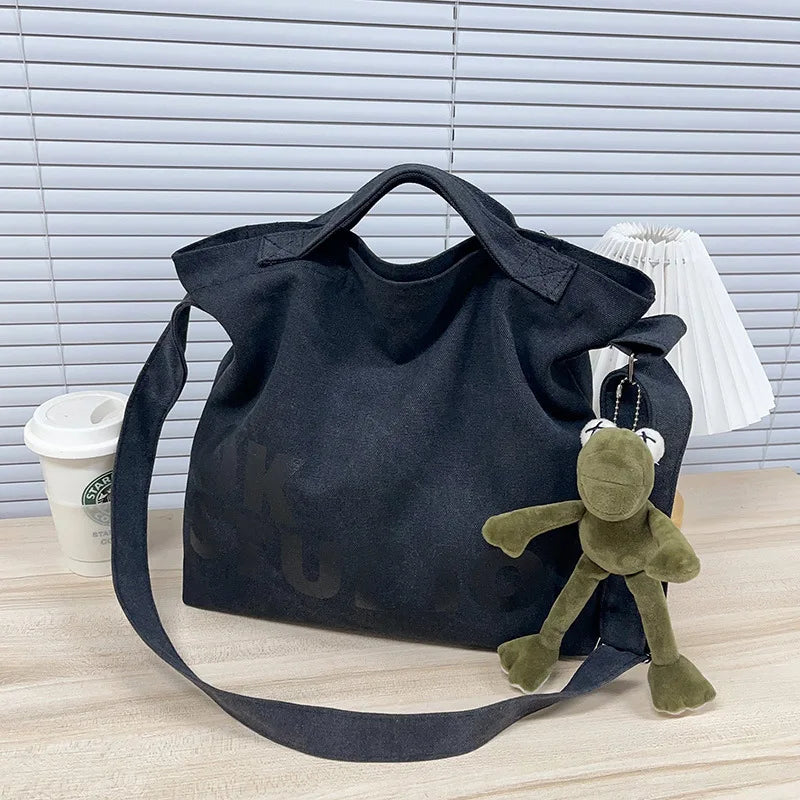 SHIREEN Washed Canvas Shoulder Bag - Large Everyday Tote