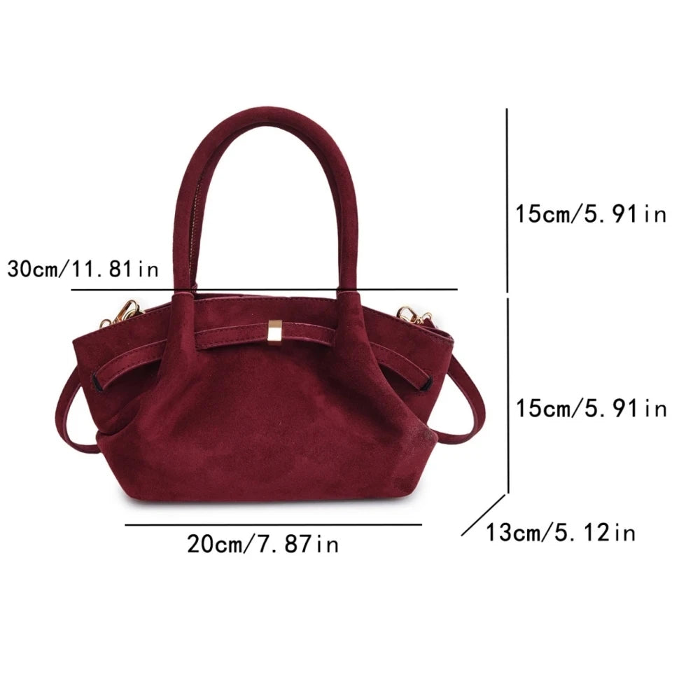 SHIREEN Luxe Suede Tote Bag