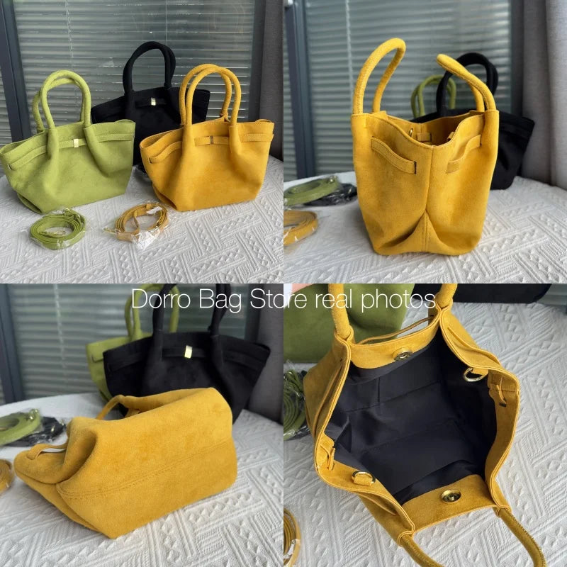 SHIREEN Luxe Suede Tote Bag